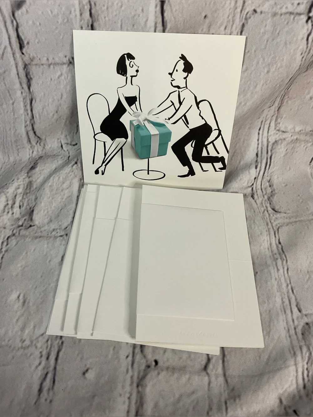 🌟🌟 Tiffany & Co. White Note Cards